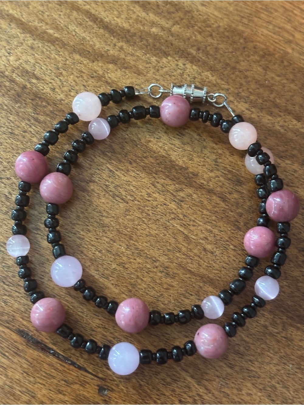 Handcrafted Pink Bead Necklace - Women Jewelry